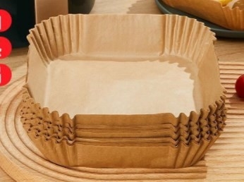 High Temperature Resistance Air Fryer Liners Square 35 - 40g Airfryer Baking Paper