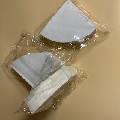 無漂白V60コーヒーのフィルターの用紙寸法機構01 100カウントの自然な木材パルプ